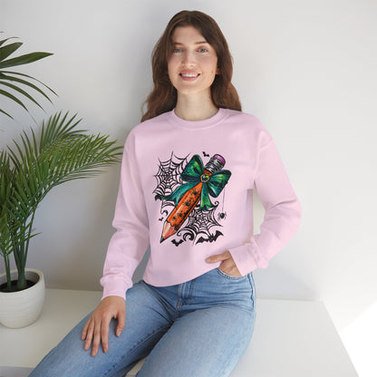 Halloween Pencil and Bow Sweatshirt