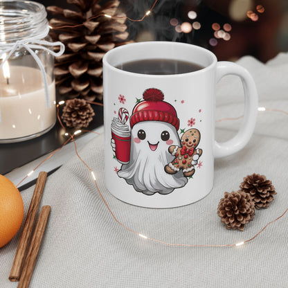 Christmas Ghost Ceramic Mug