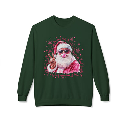 Funny Bubble Gum Santa Crewneck Sweatshirt