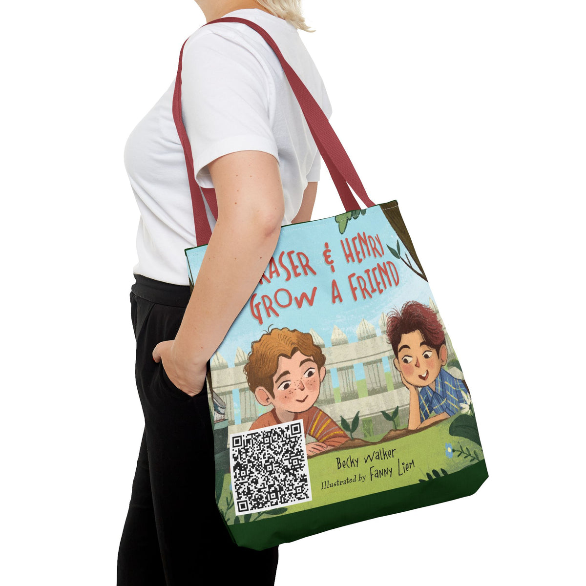Fraser & Henry Grow a Friend Book Illustration Tote Bag
