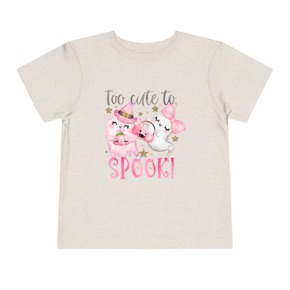 Too Cute To Spook Toddler Halloween Tee