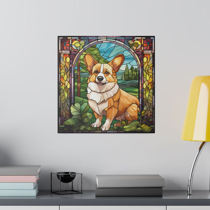 Corgi Wall Art Matte Canvas