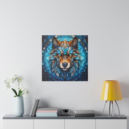 Wolf Wall Art Matte Canvas