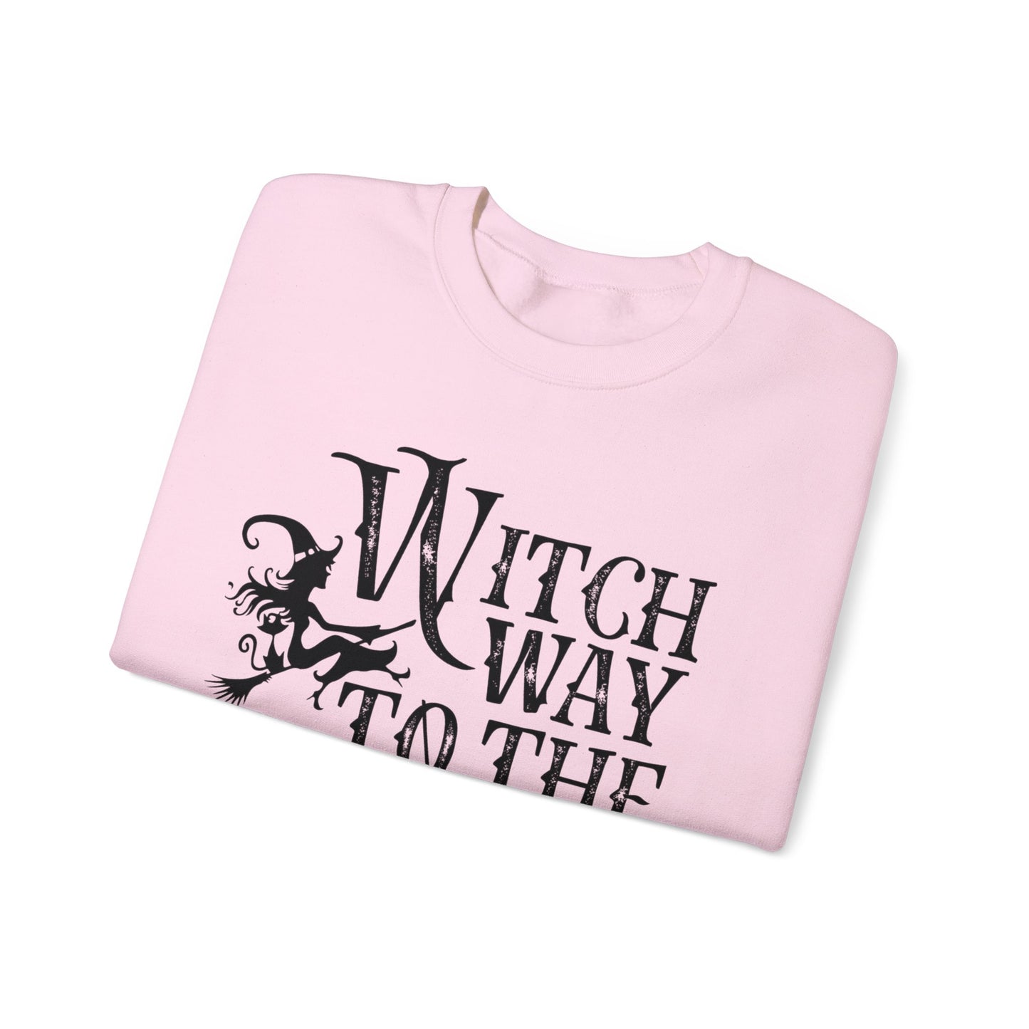 Witch Way to the Wine Halloween Sweatshirt