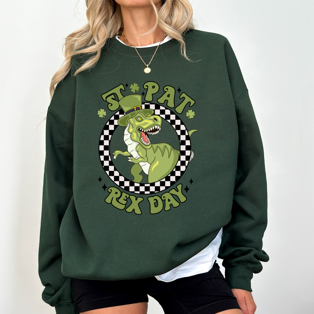 St. Pat Rex Day St. Patrick's Day Sweatshirt