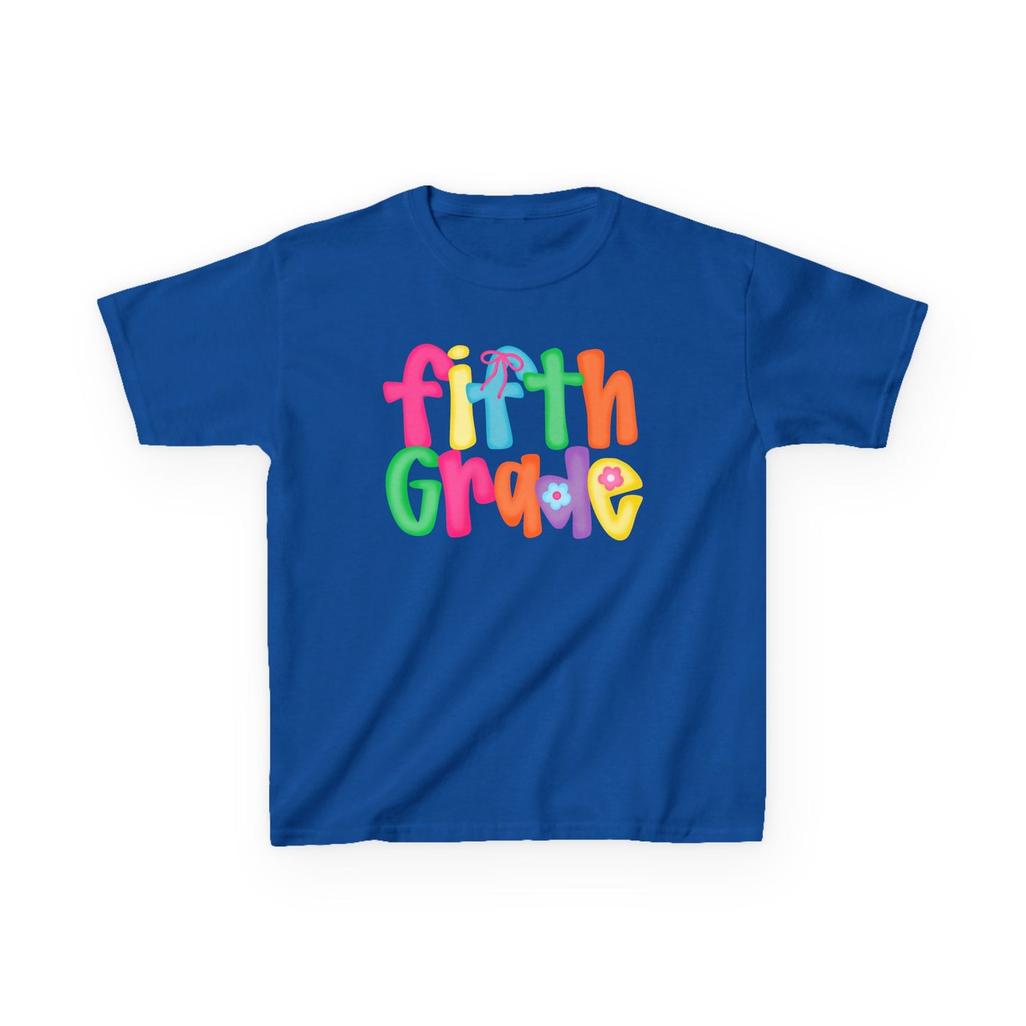 Back to School Fifth Grade Kids Tee