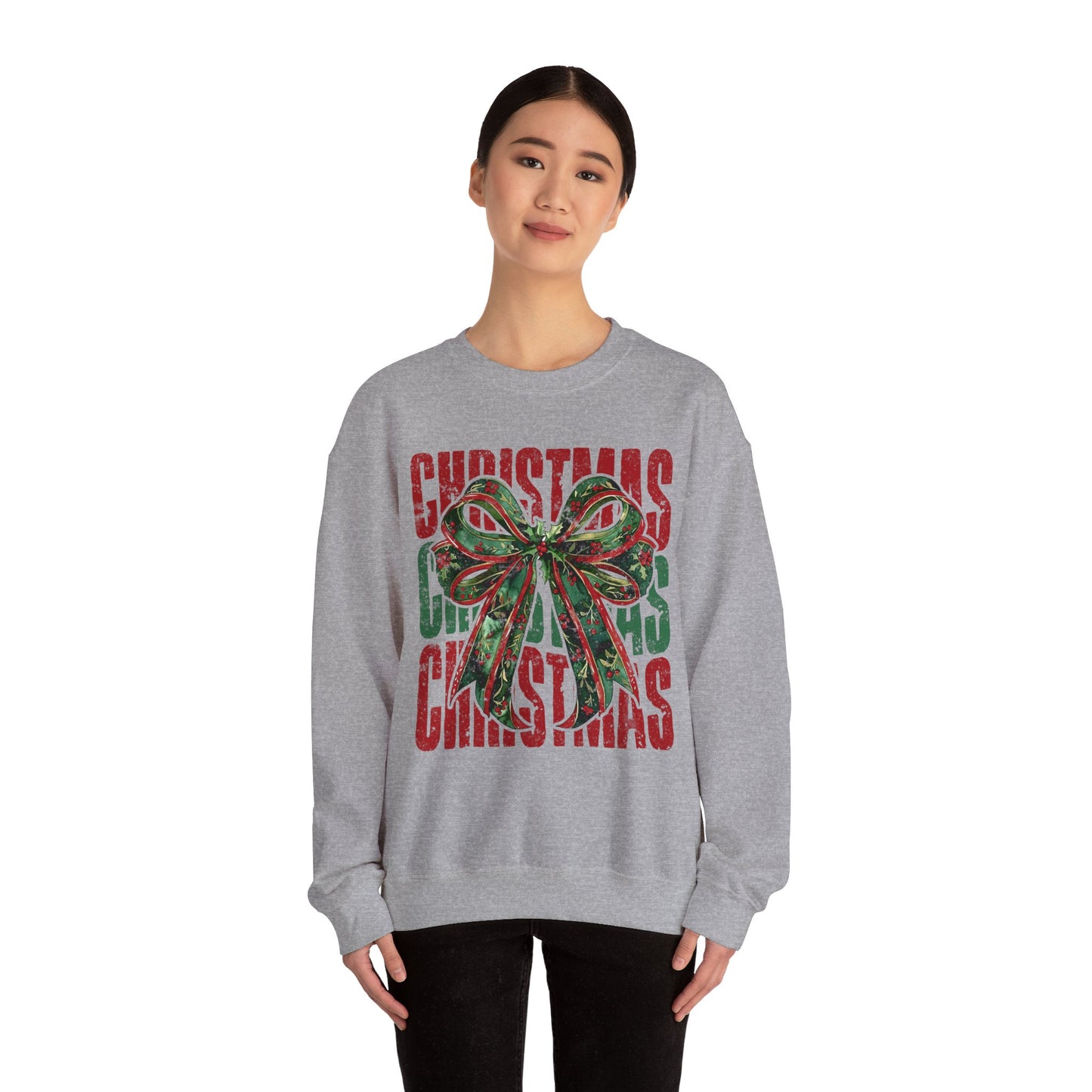 Christmas Coquette Bow Sweatshirt