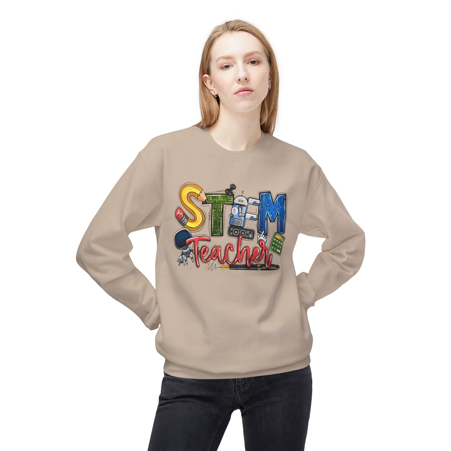 STEM Teacher Fleece Midweight Sweatshirt