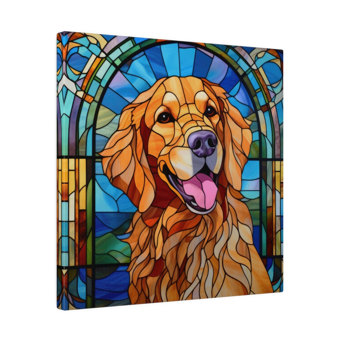 Golden Retriever Wall Art Matte Canvas