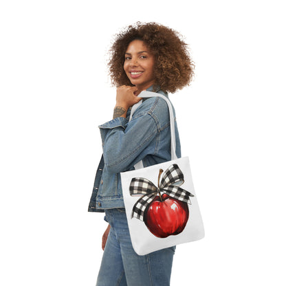 Teacher Apple Canvas Tote Bag