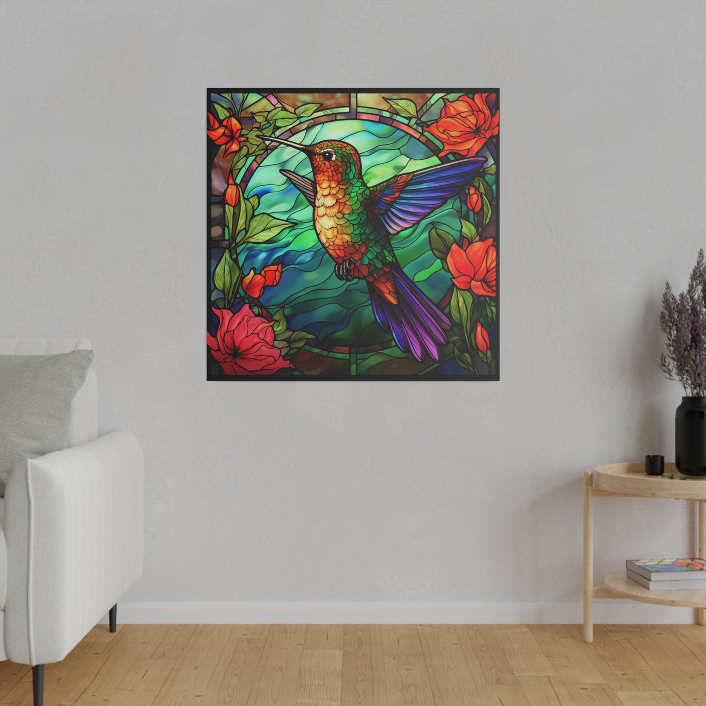 Hummingbird Wall Art Matte Canvas