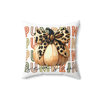 Pumpkin Season Spun Polyester Square Pillow