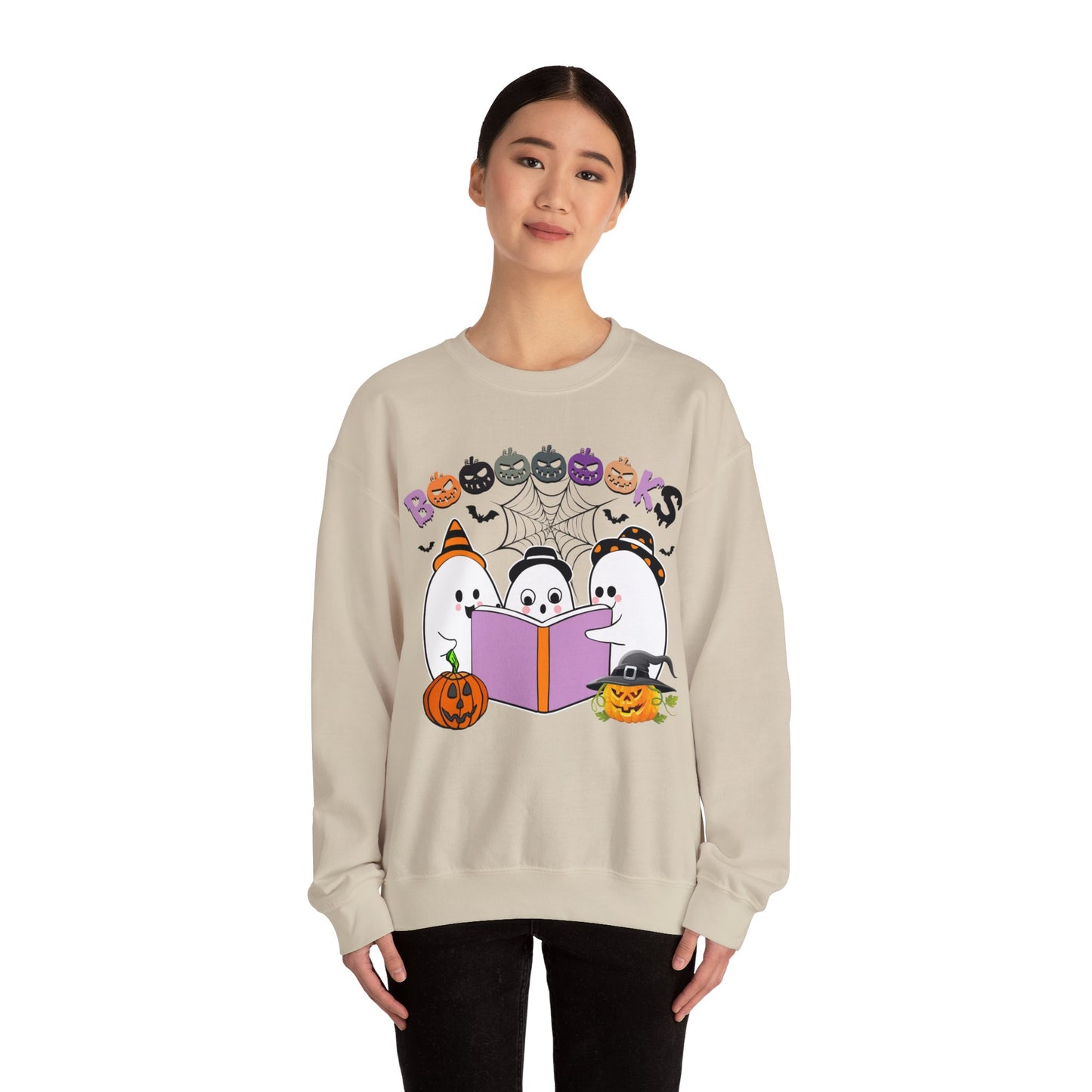 Cute Ghosts Reading Books Sweatshirt