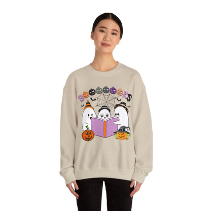 Cute Ghosts Reading Books Sweatshirt