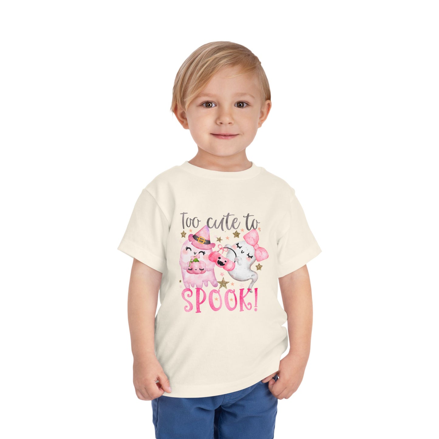 Too Cute To Spook Toddler Halloween Tee