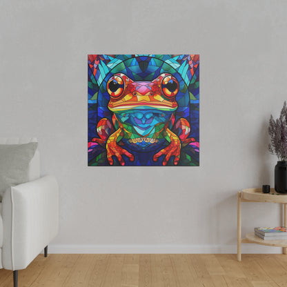 Frog Wall Art Matte Canvas