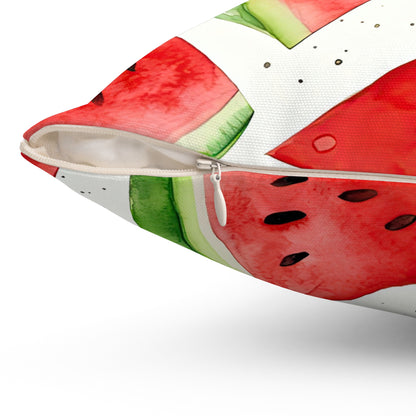 Watermelon Square Pillow