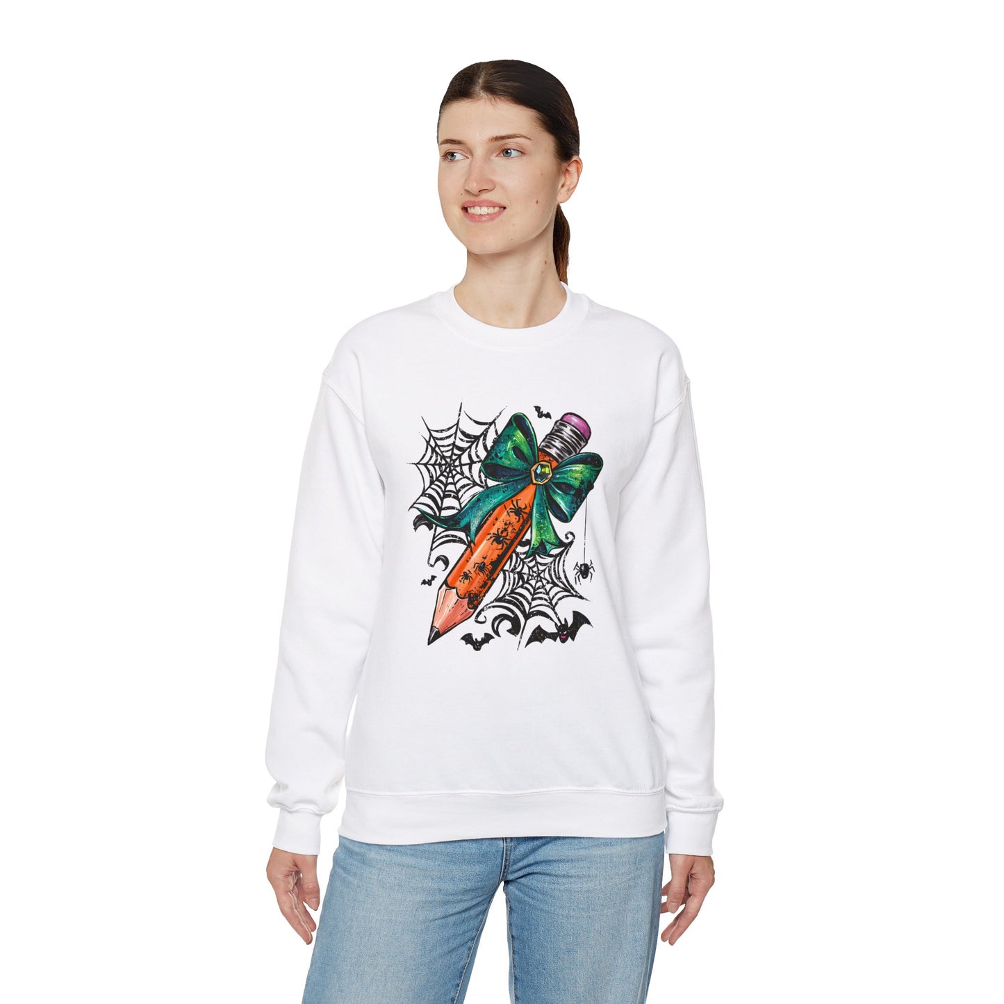 Halloween Pencil and Bow Sweatshirt