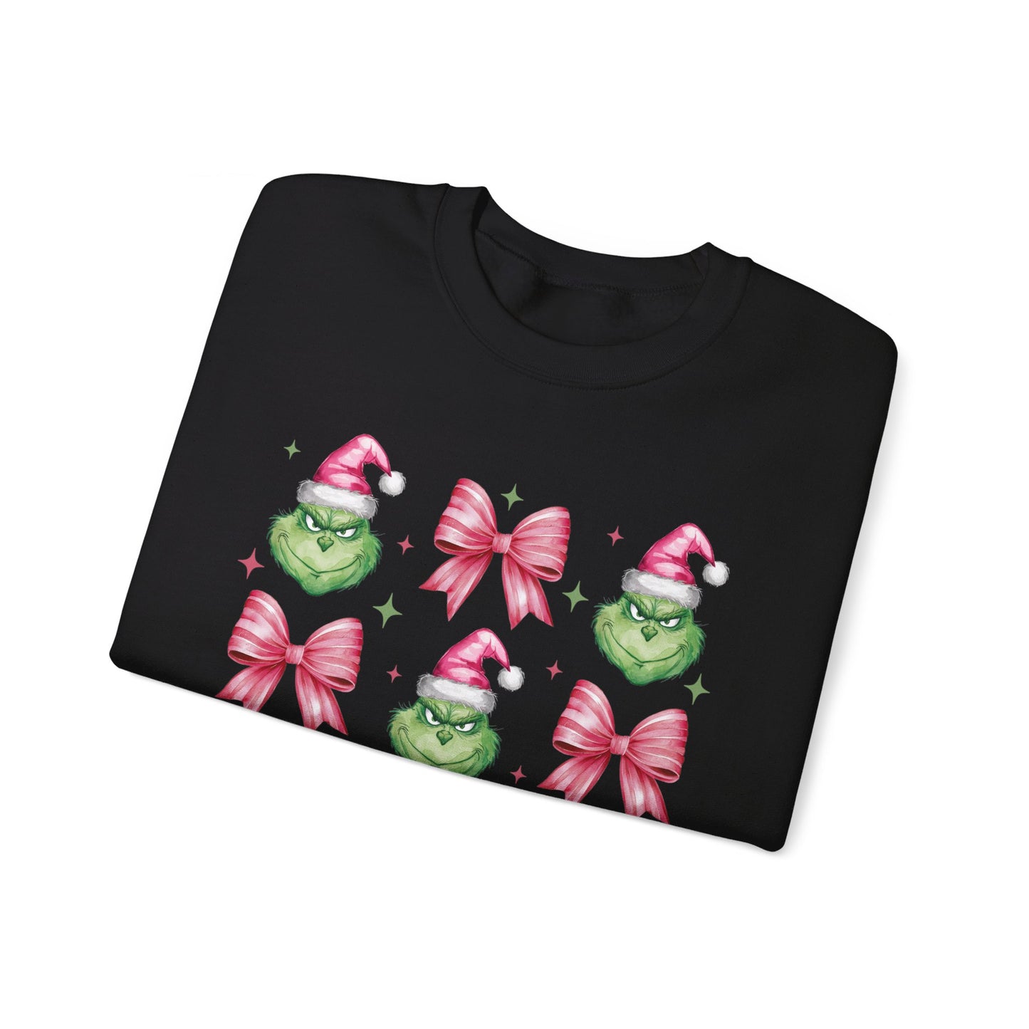 Coquette Grinch Christmas Sweatshirt