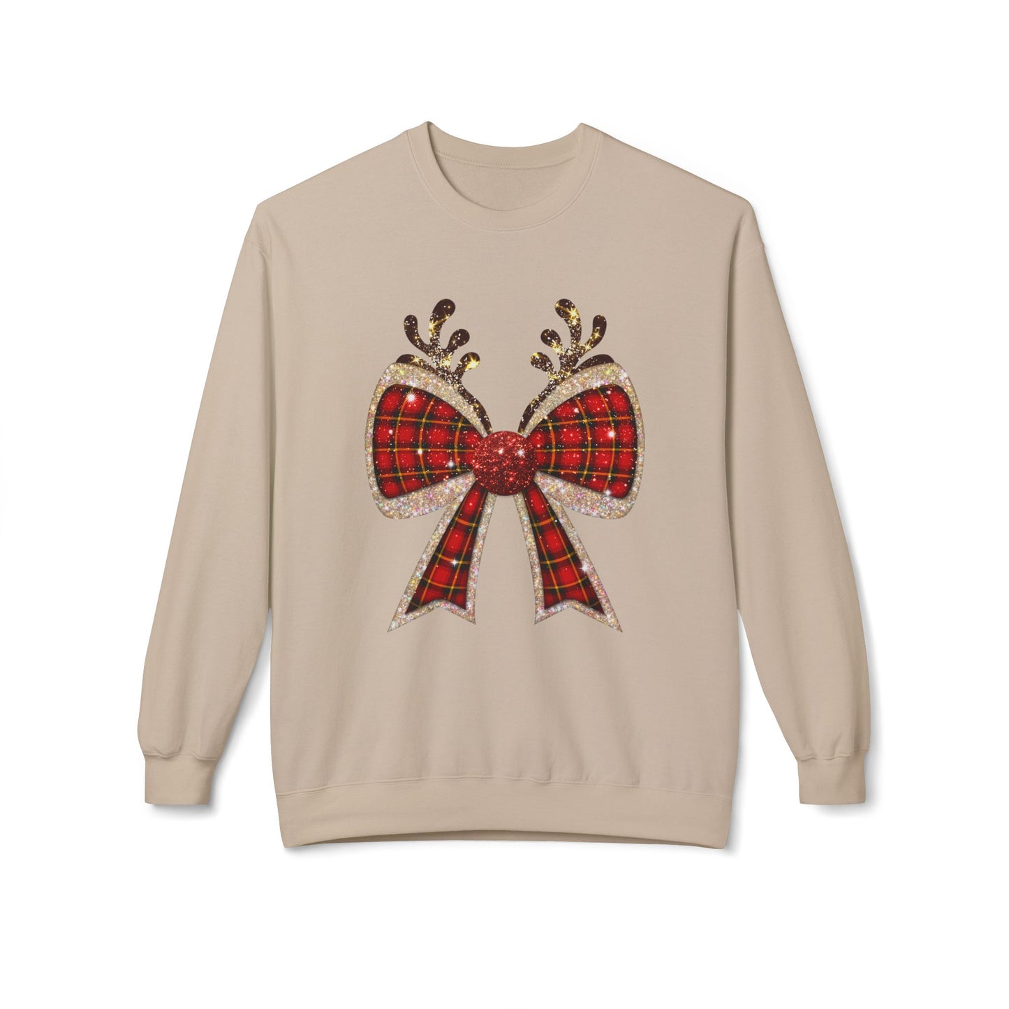 Reindeer Bow Softstyle Sweatshirt