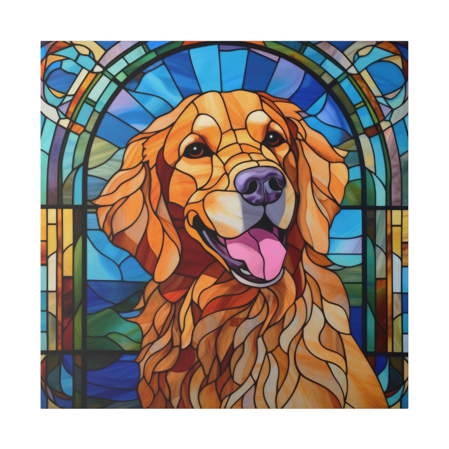 Golden Retriever Wall Art Matte Canvas