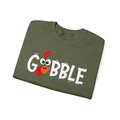 Gobble Thanksgiving Turkey Unisex Heavy Blend™ Crewneck Sweatshirt