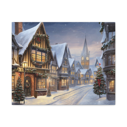 Christmas Village Canvas Art