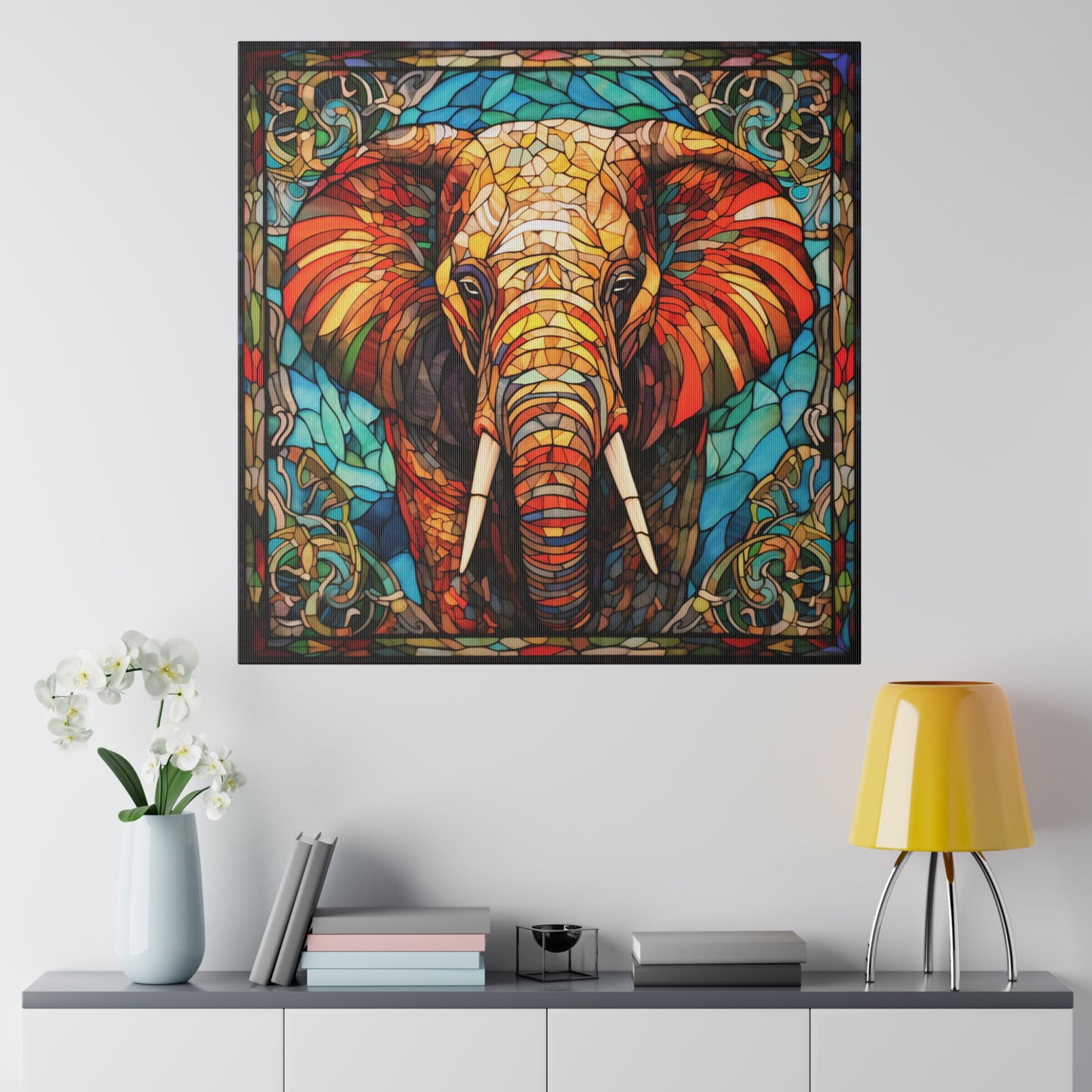 Elephant Wall Art Matte Canvas