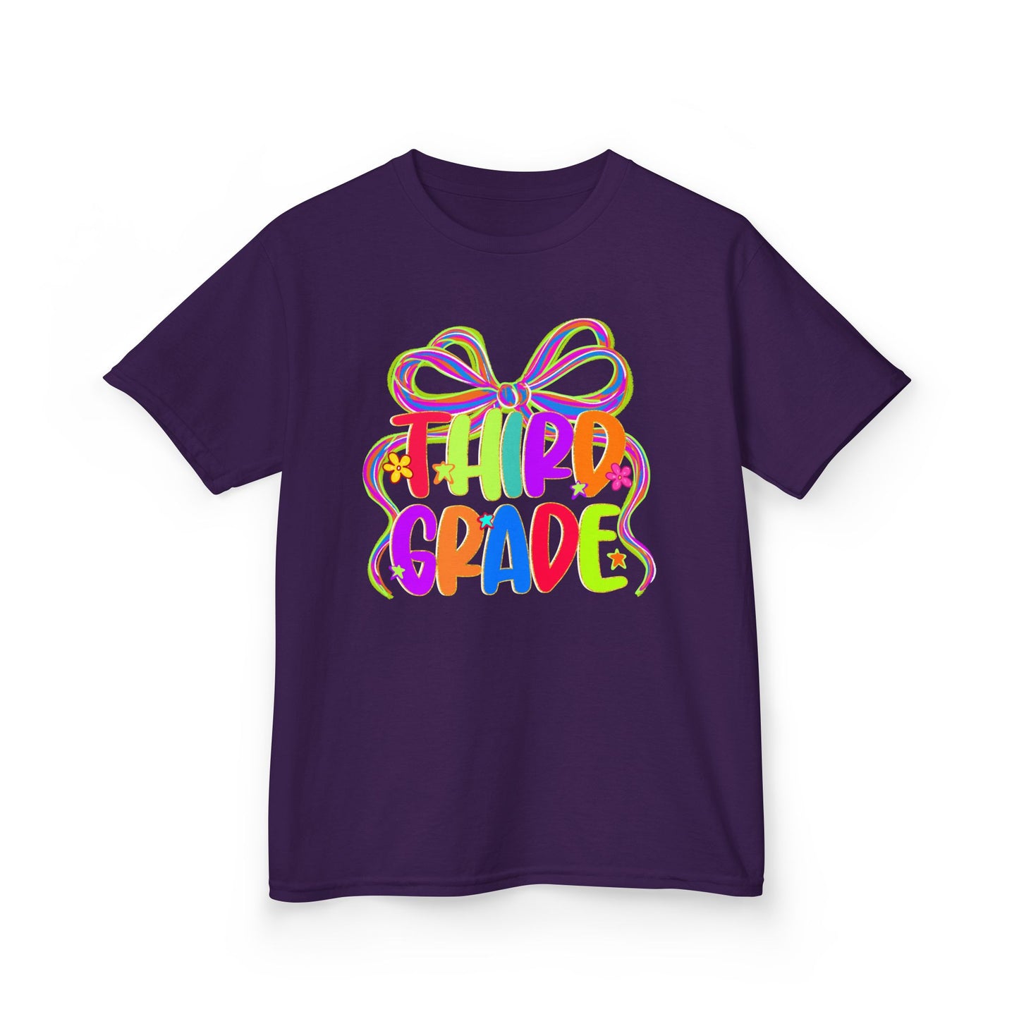 Neon Third Grade Back to School Kids Tee