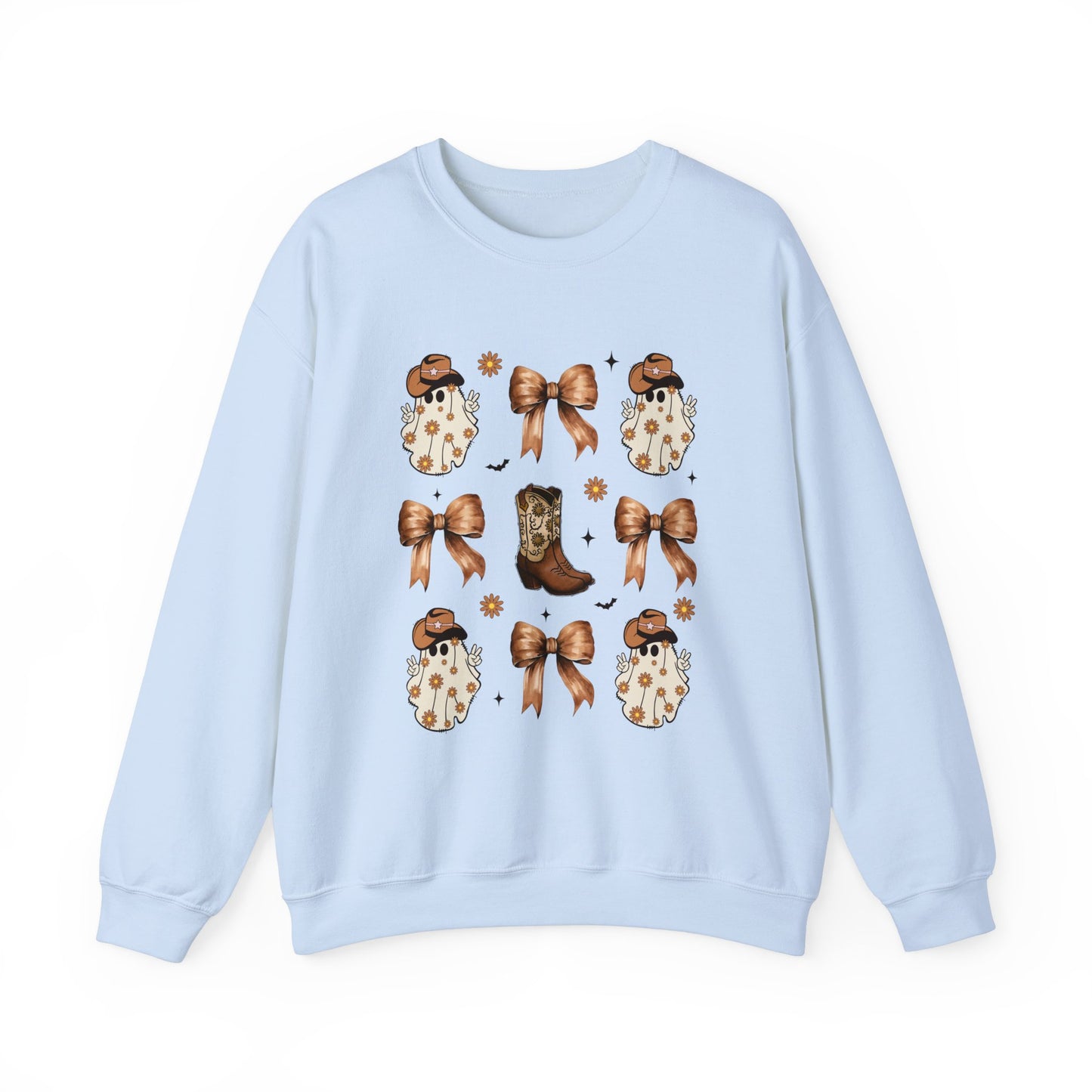 Coquette Cowboy Ghosts Halloween Sweatshirt