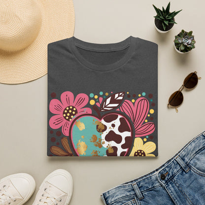 Librarian Floral Heart T‑Shirt