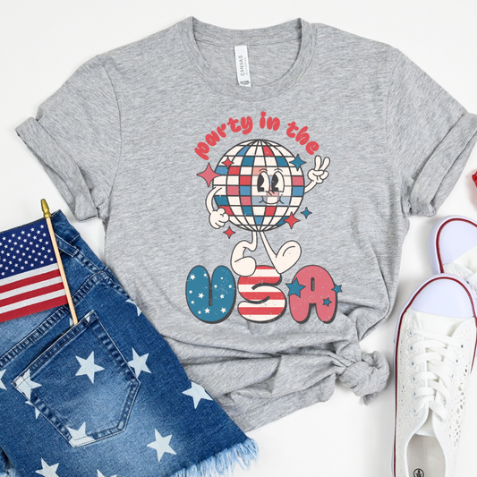 Retro Party in the USA Unisex Oversized Boxy Tee