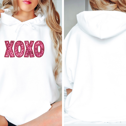 Hugs and Kisses Valentine's Day Hoodie Sweatshirt