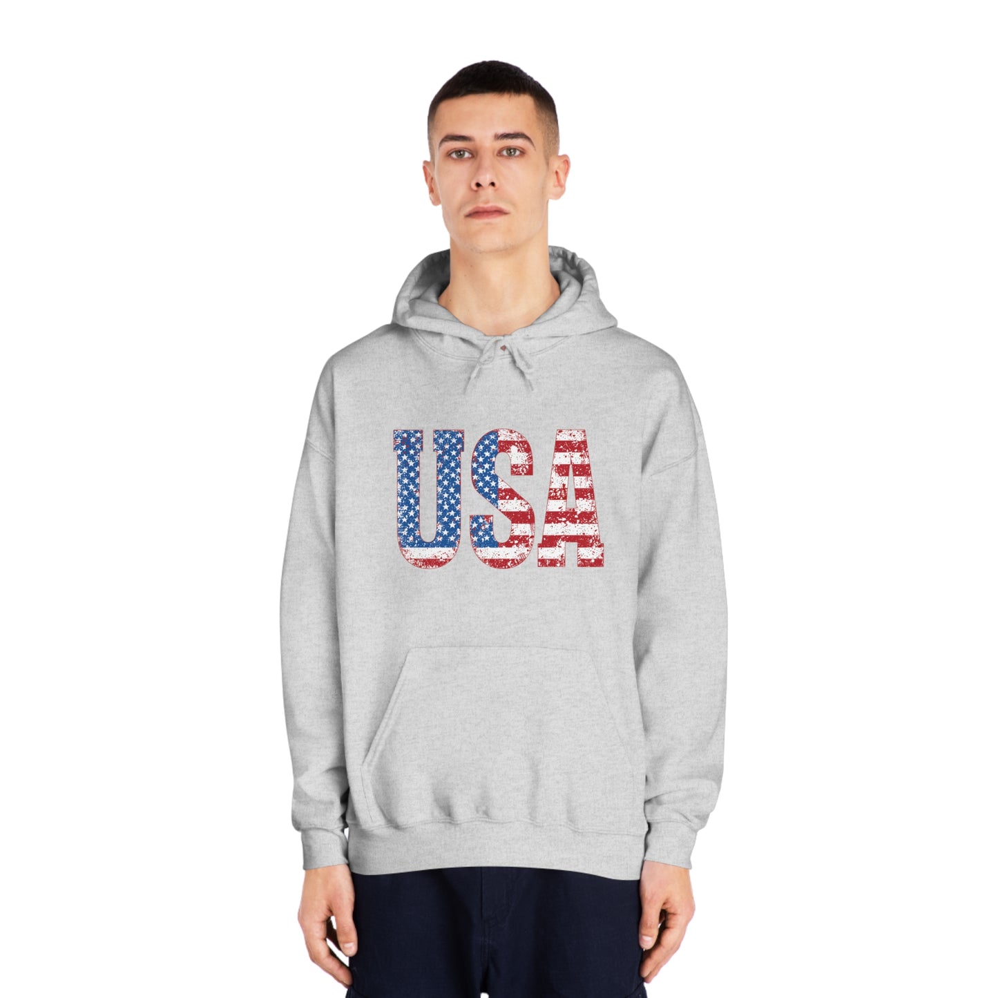 USA Unisex DryBlend® Hooded Sweatshirt