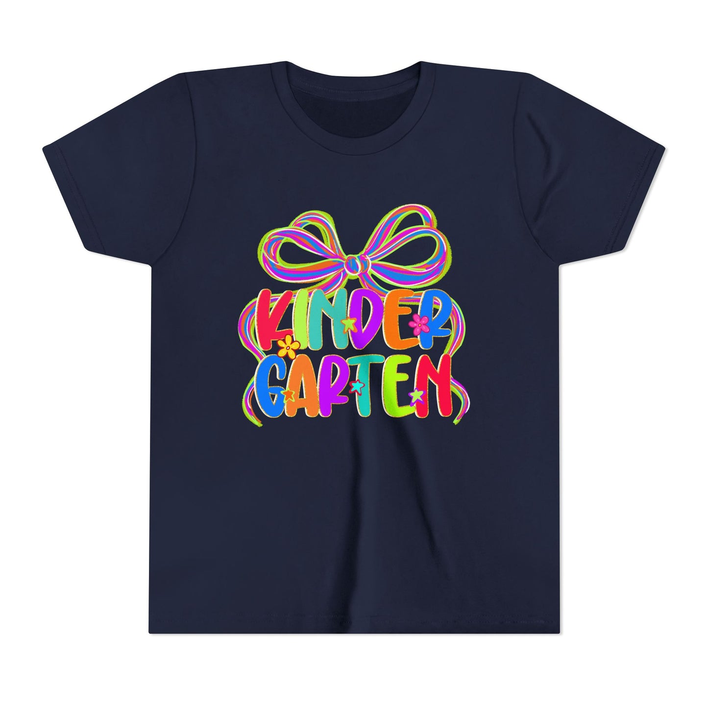 Neon Kindergarten Back to School Tee