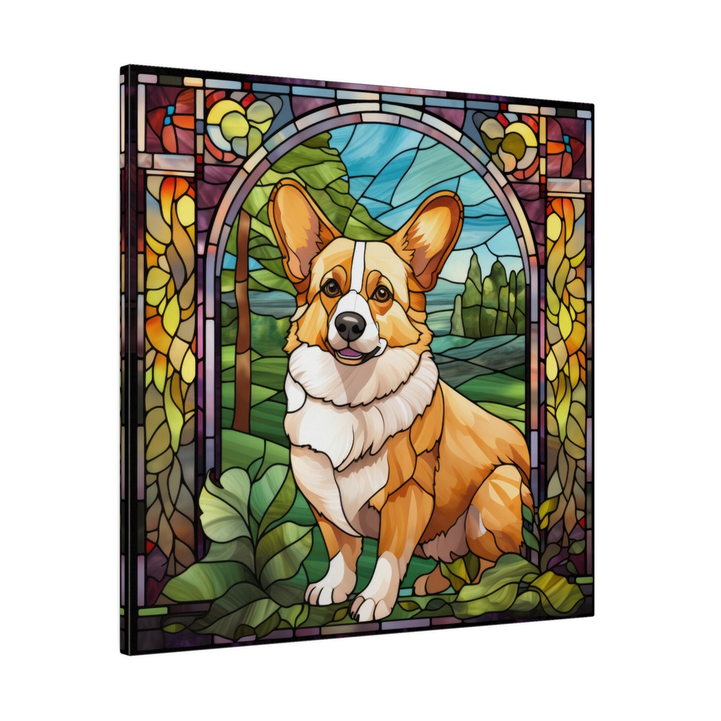 Corgi Wall Art Matte Canvas