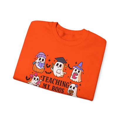 Teaching My Boos Halloween Unisex Heavy Blend™ Crewneck Sweatshirt