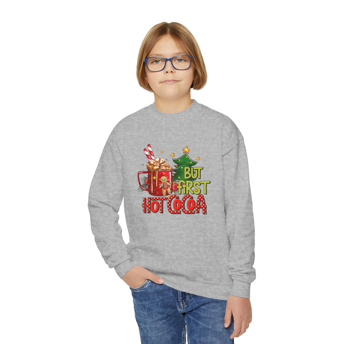 But First Hot Cocoa Youth Sweatshirt