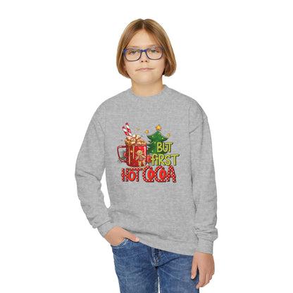 But First Hot Cocoa Youth Sweatshirt