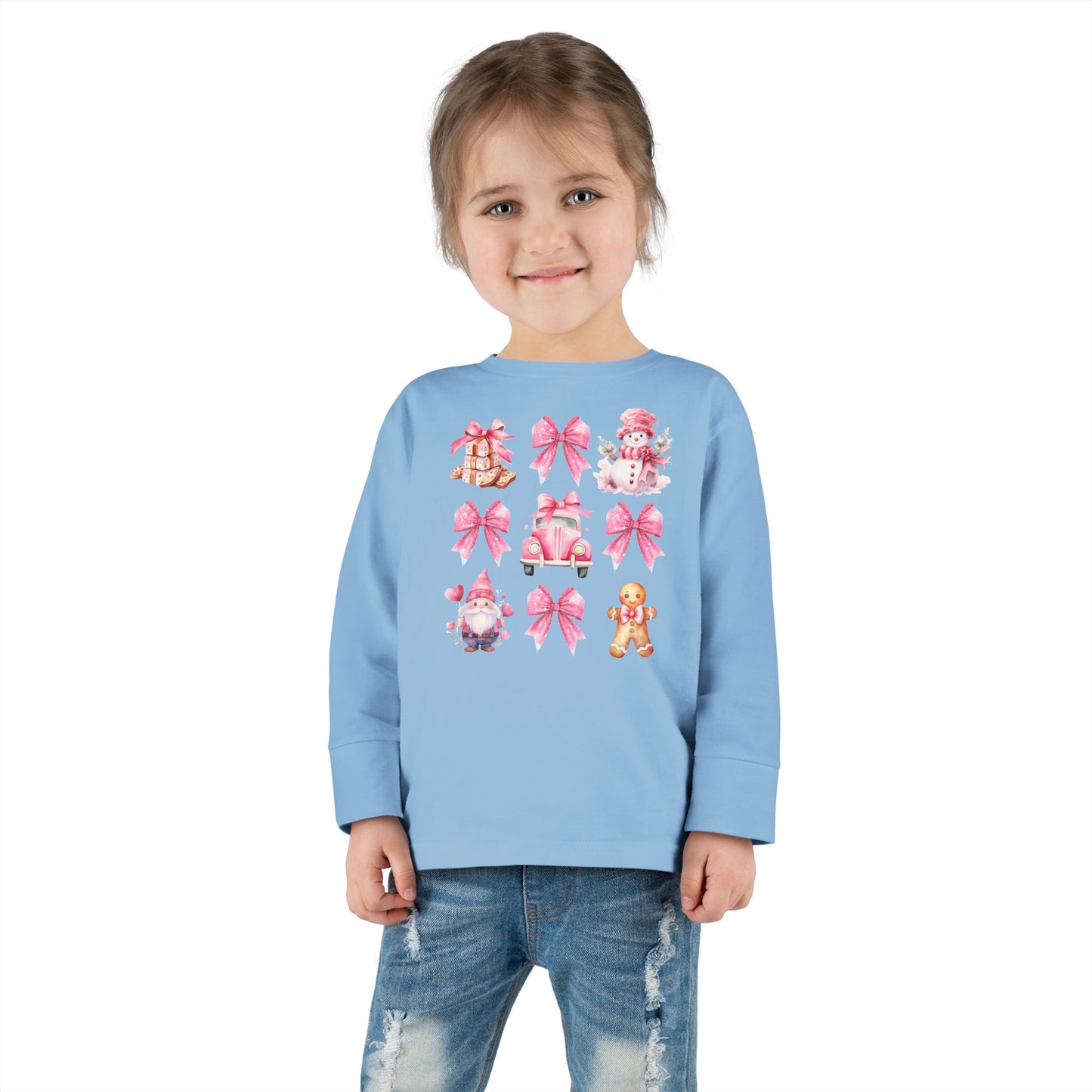 Holiday Coquette Toddler Long Sleeve Tee