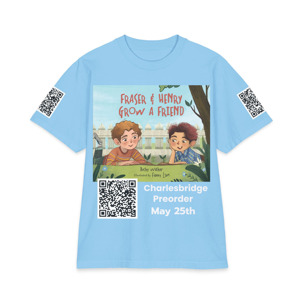 Charlesbridge “Raise a Reader, Grow a Reader” QR Code T-Shirt