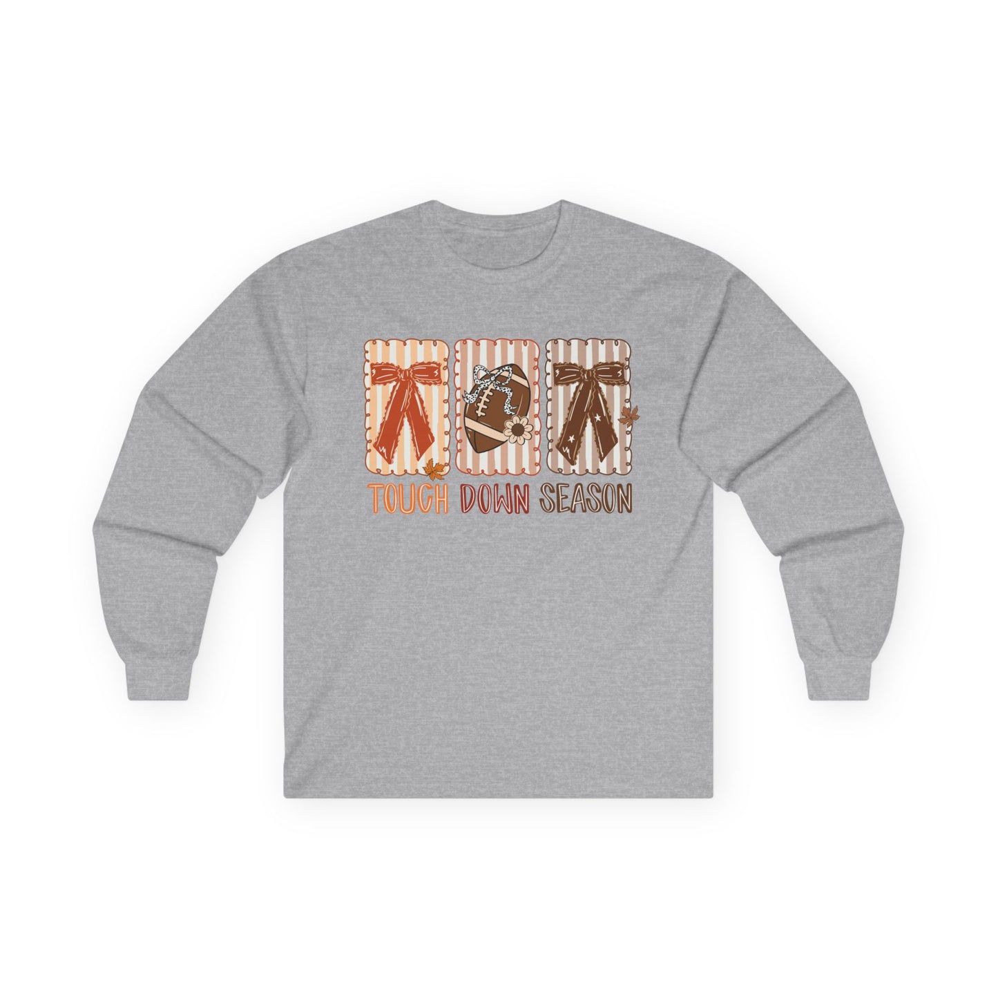 Touch Down Season Football Long Sleeve Tee