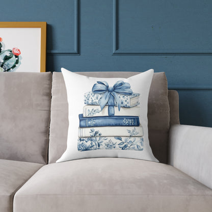 Coquette Book Stack Decorative Pillow