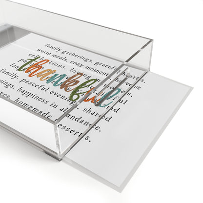 Thankful Acrylic Serving Tray