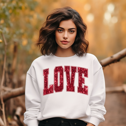 Varsity LOVE Valentine's Sweatshirt