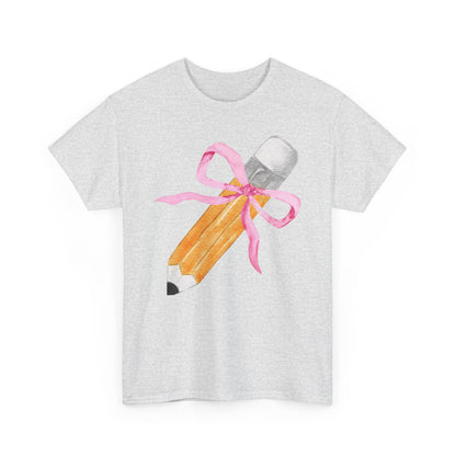 Back to School Pencil Bow Coquette T-Shirt