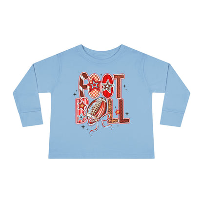 Toddler Football Long Sleeve Tee