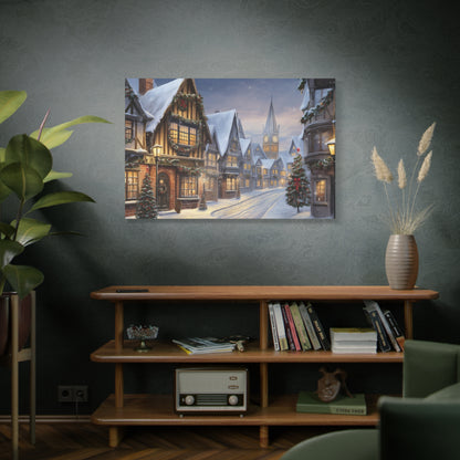 Christmas Village Canvas Art