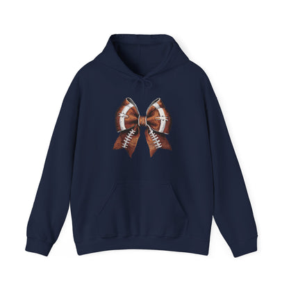 Coquette Football Bow Hoodie