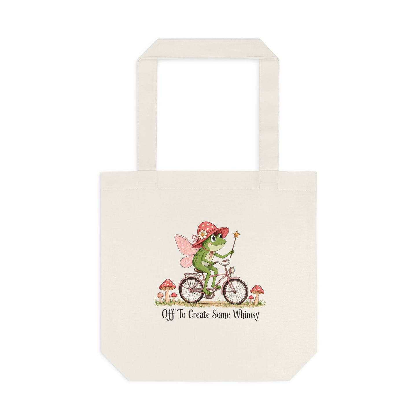Whimsical Frog Fairy Bicycle Tote